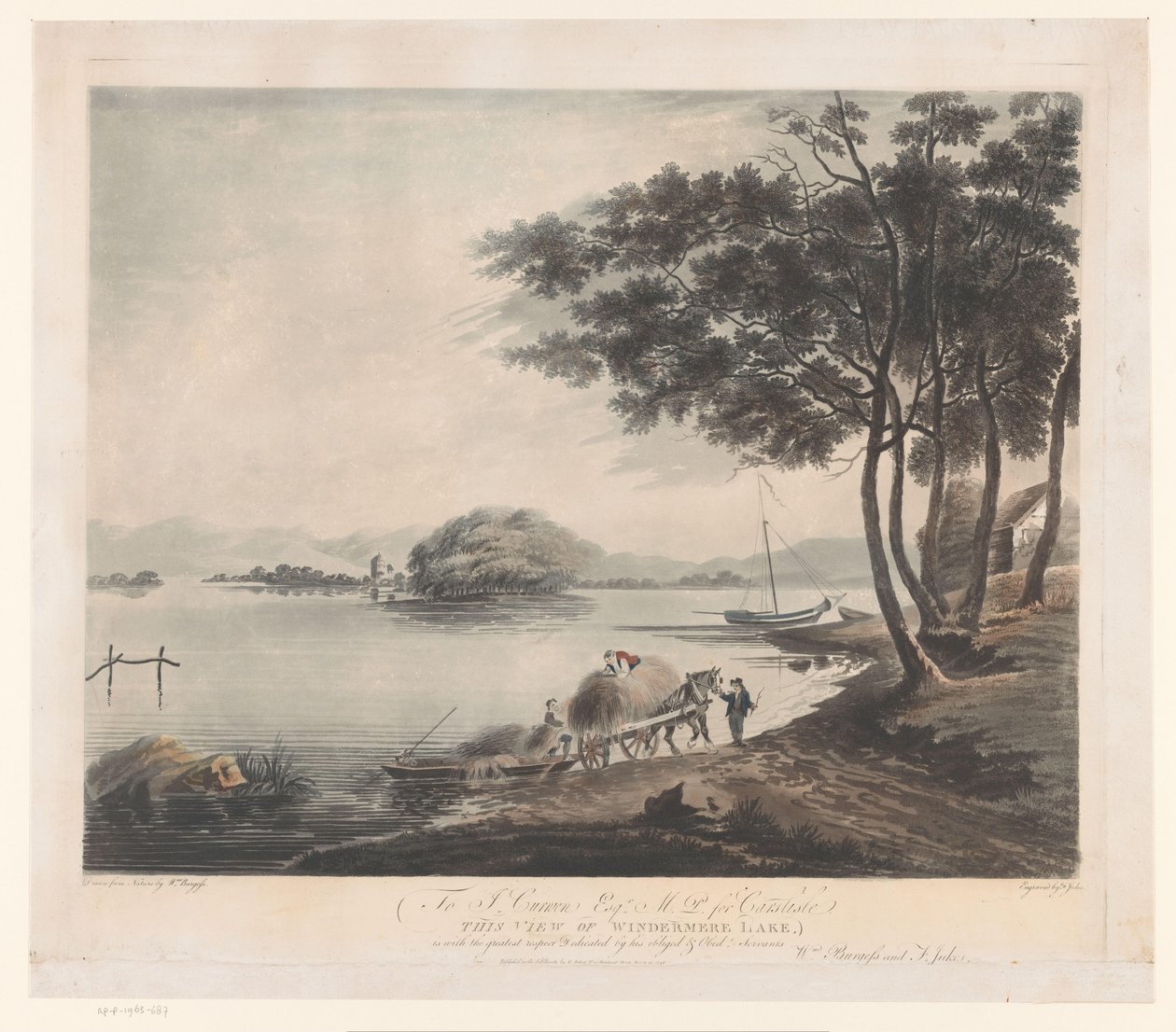 Utsikt över Windermere Utsikt över Windermere Lake (titel på objekt) av Francis Jukes