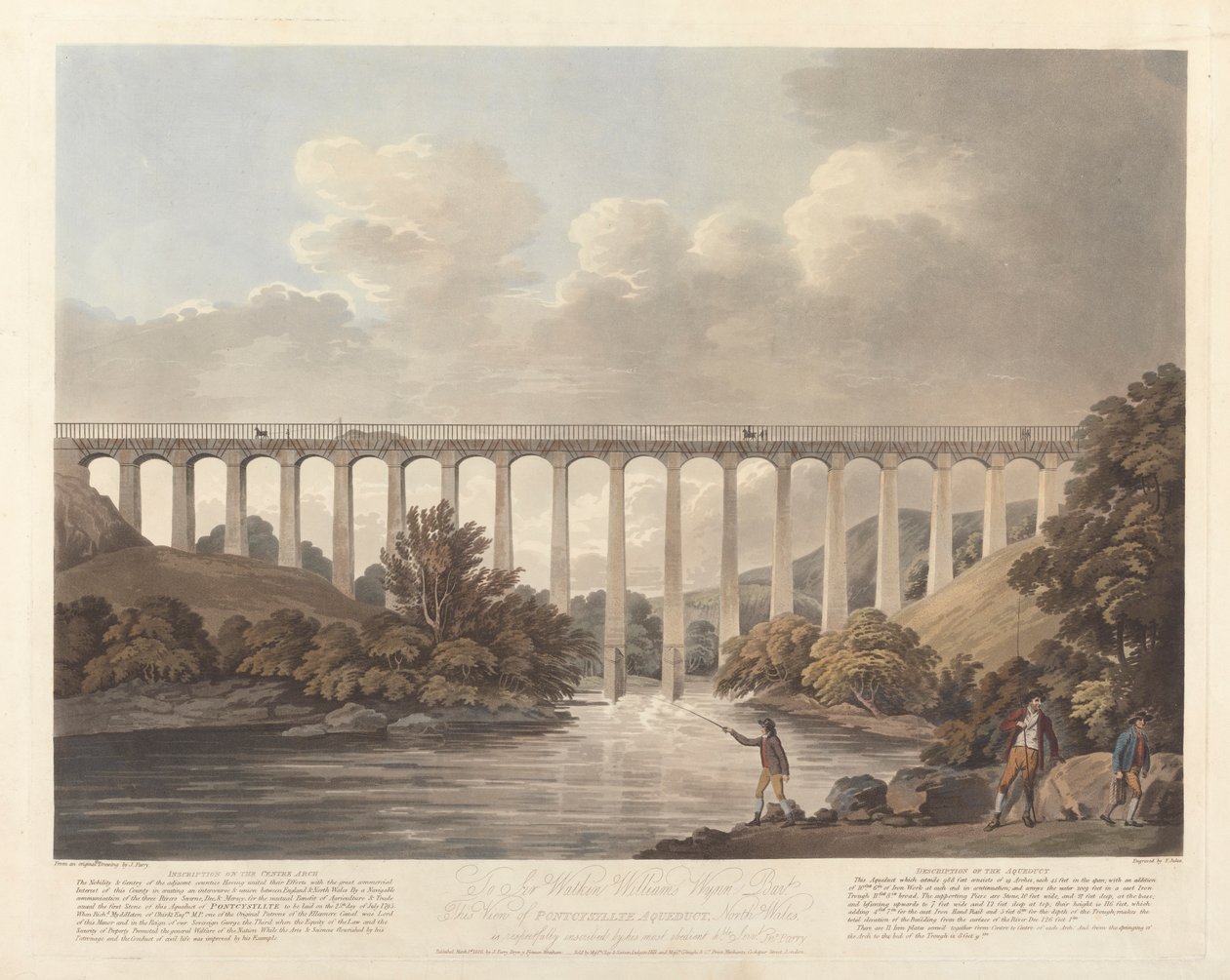 Pontcysyllte-akvedukten, norra Wales av Francis Jukes