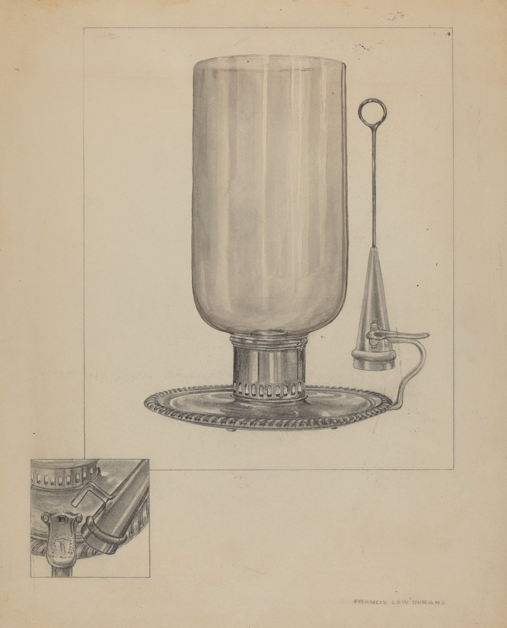 Ljusstake av Francis Law Durand
