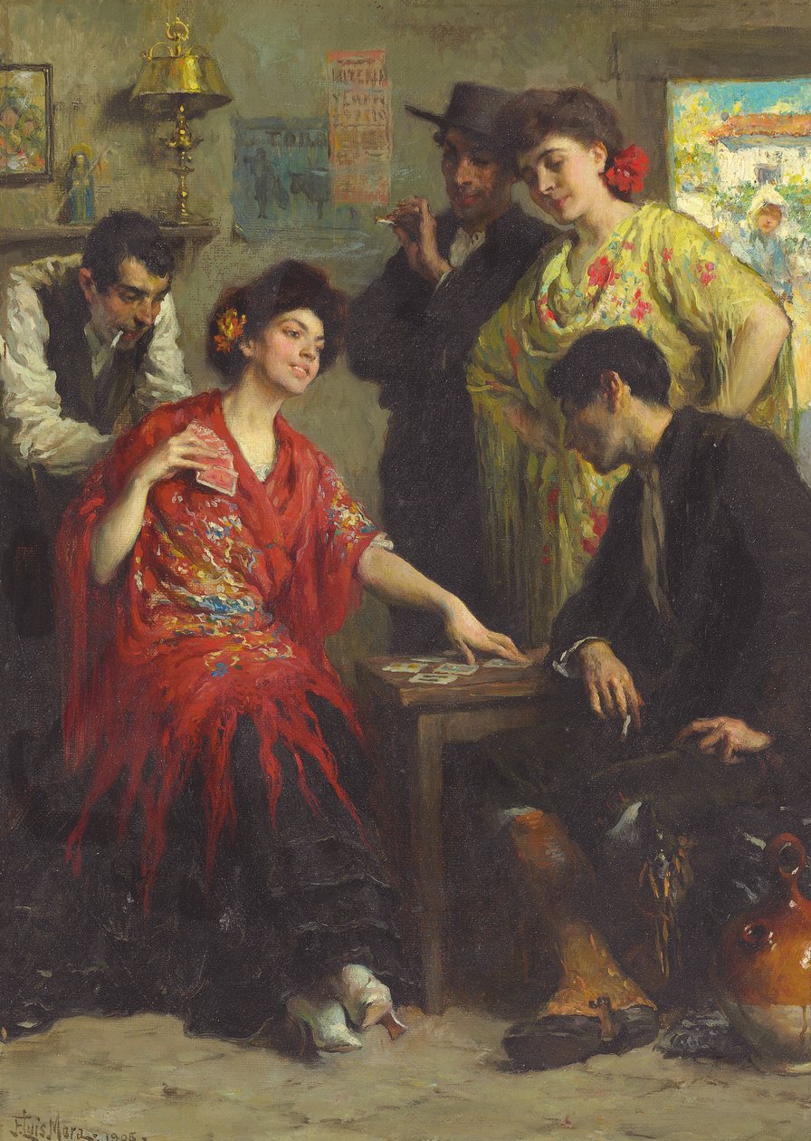 Kortspelarna av Francis Luis Mora