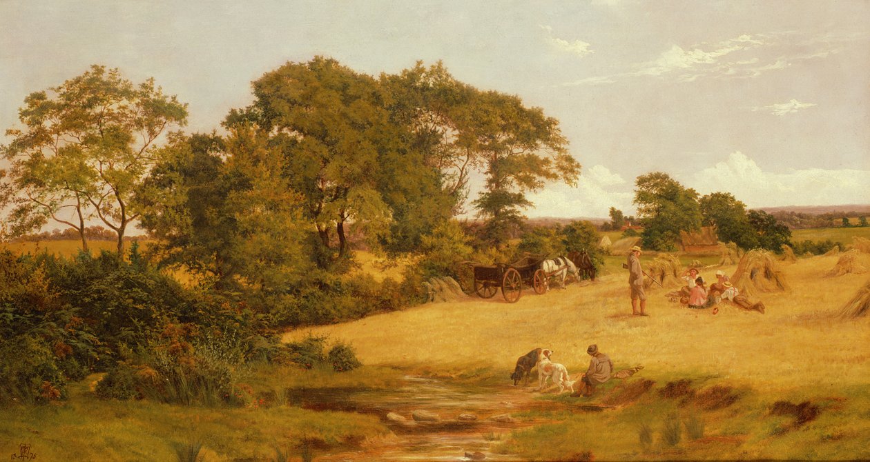 Majsfält i Essex, 1875 av Francis M. Trappes