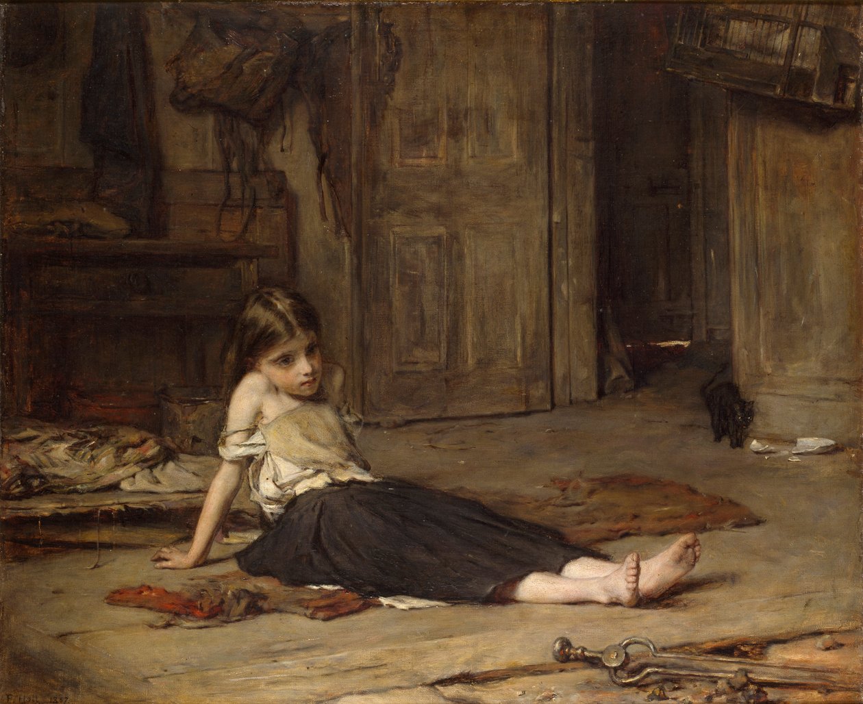 Ansikten i elden, 1867 av Francis Montague Holl