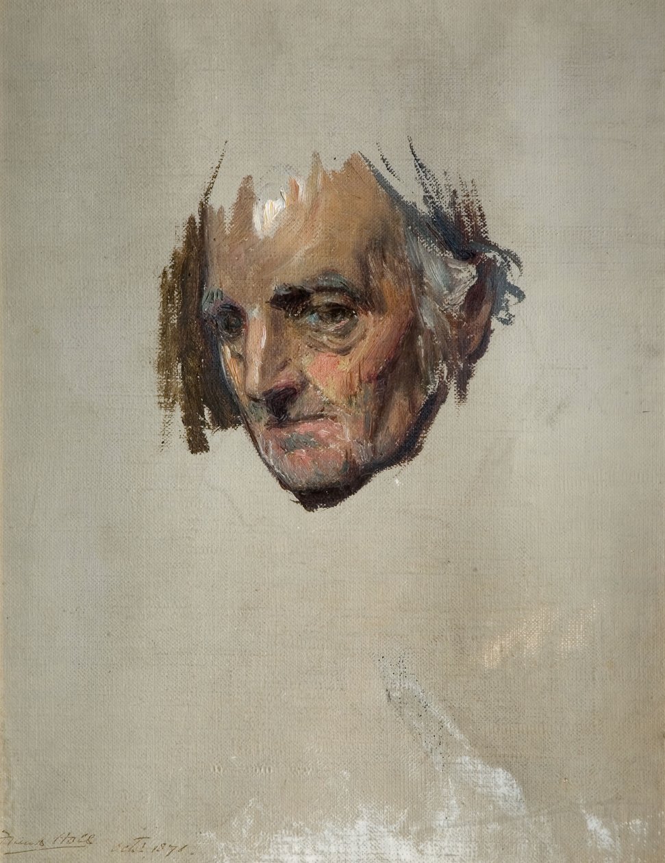 Chef för en gammal man, 1871. av Francis Montague Holl