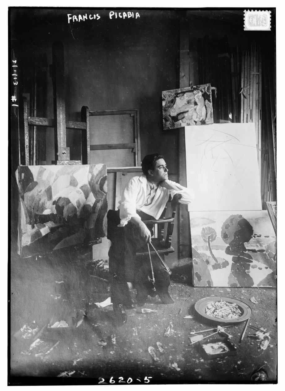 Francis Picabia, ca 1910-15 (svartvitt foto) av Francis Picabia