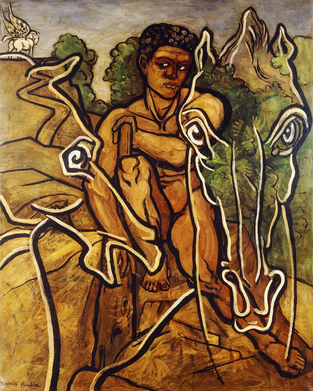 Herkules och hans hästar; Hercule et ses Coursiers av Francis Picabia