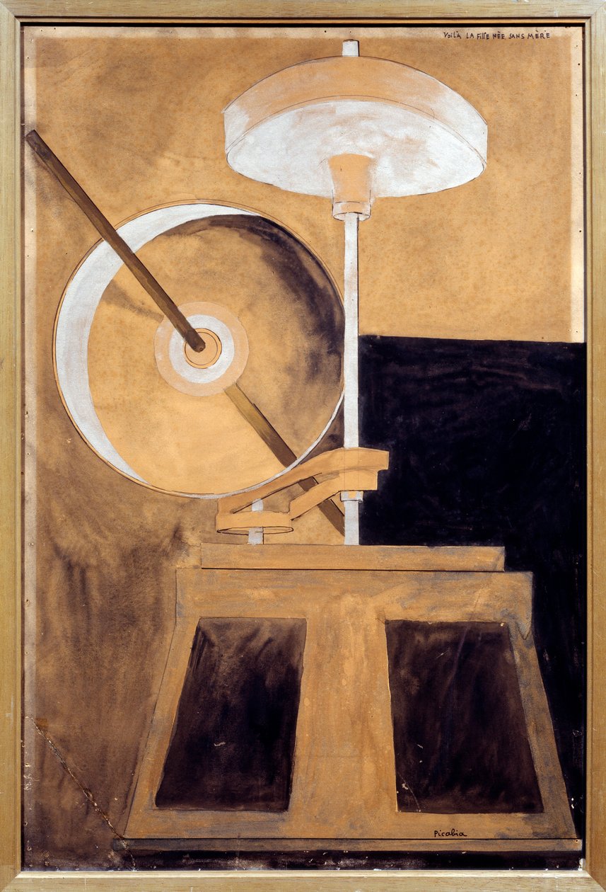 Här är den födda dottern utan en mor av Francis Picabia