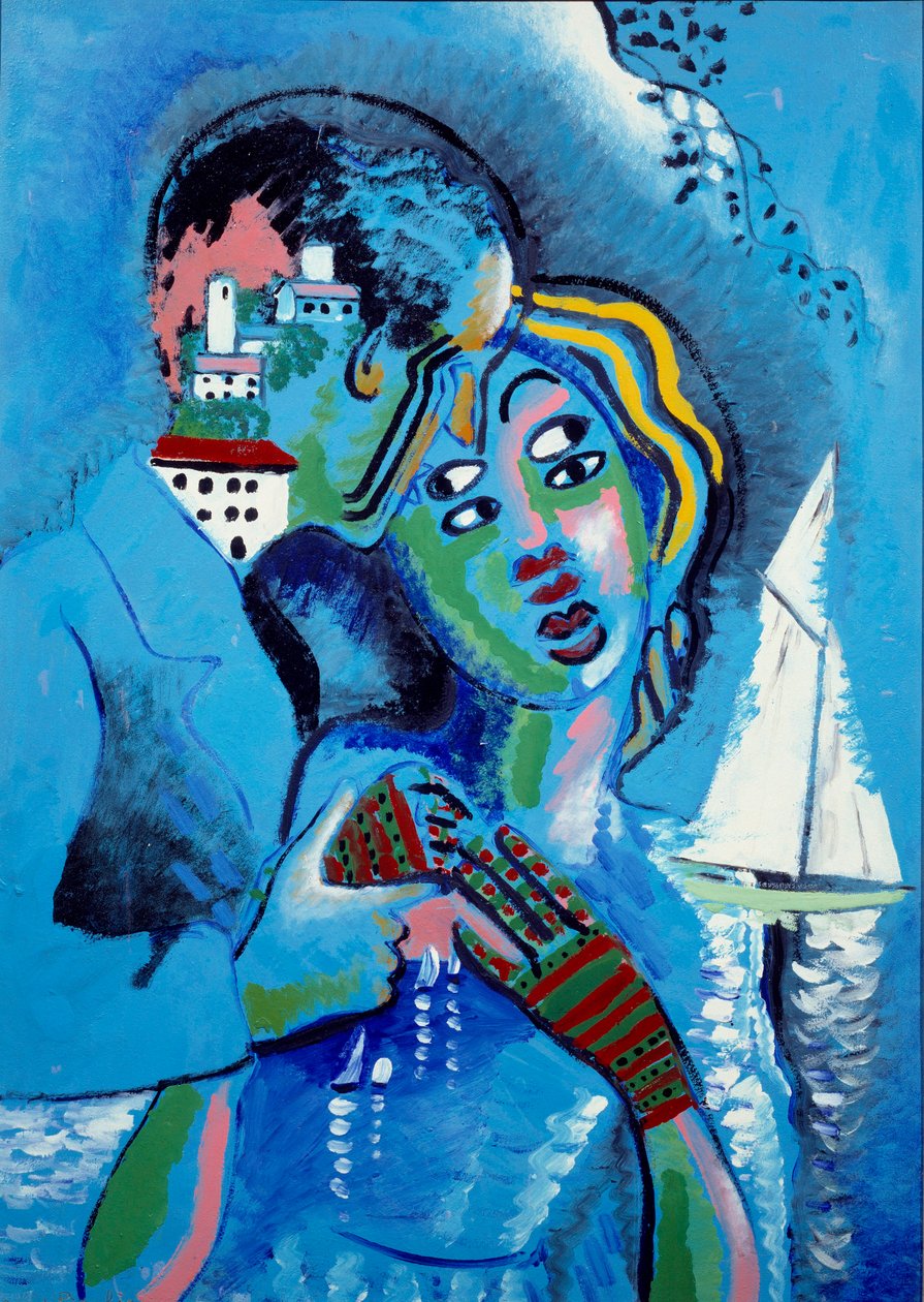 Idyllen Stad och hav förälskade av Francis Picabia