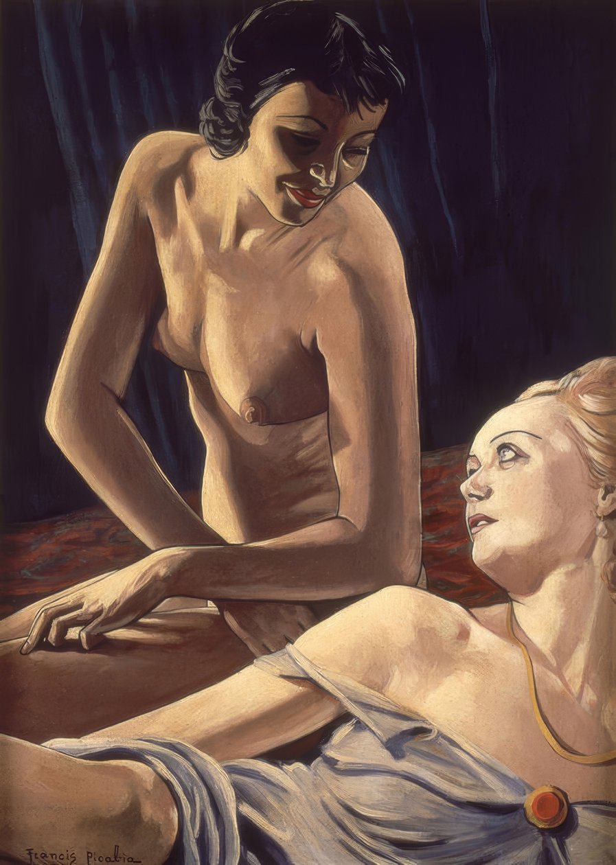 Brunetten och blondinen av Francis Picabia