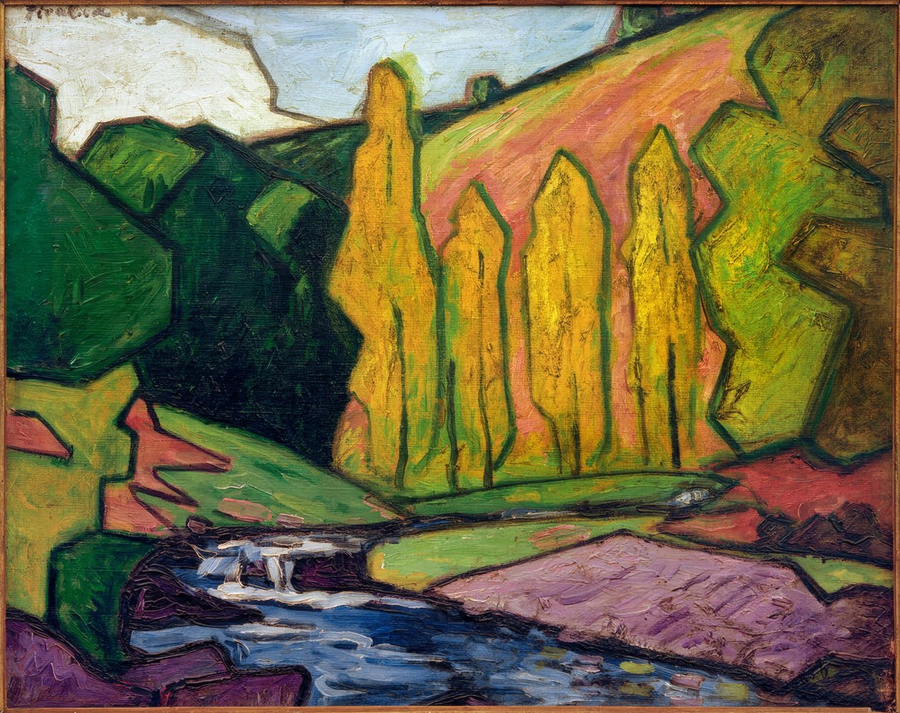 Creuse-flodens stränder av Francis Picabia