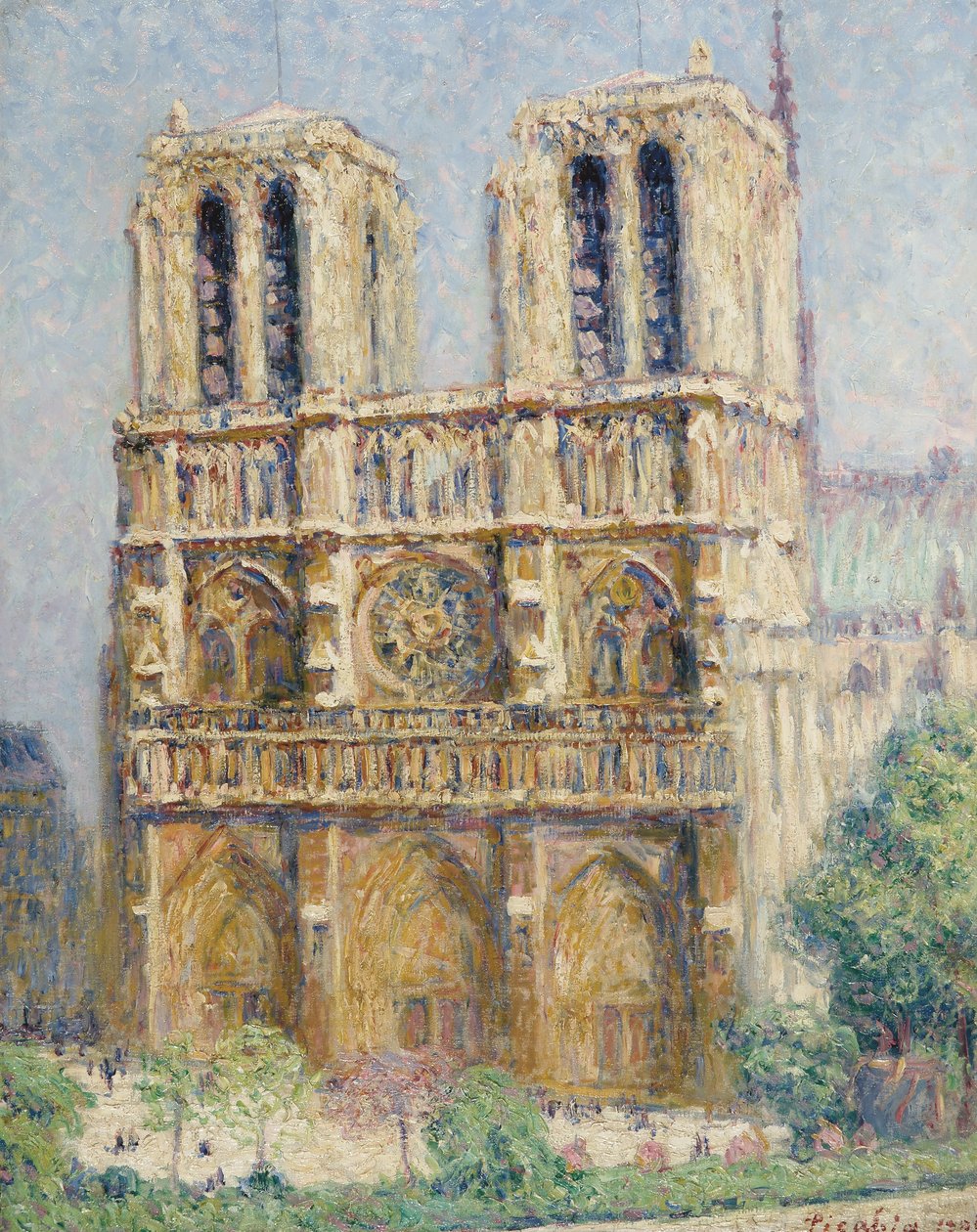 Notre Dame på morgonen; Notre Dame, le Matin av Francis Picabia