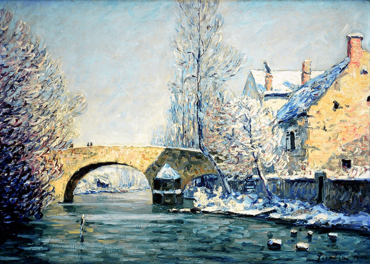 Pont Aubert, snöeffekt av Francis Picabia
