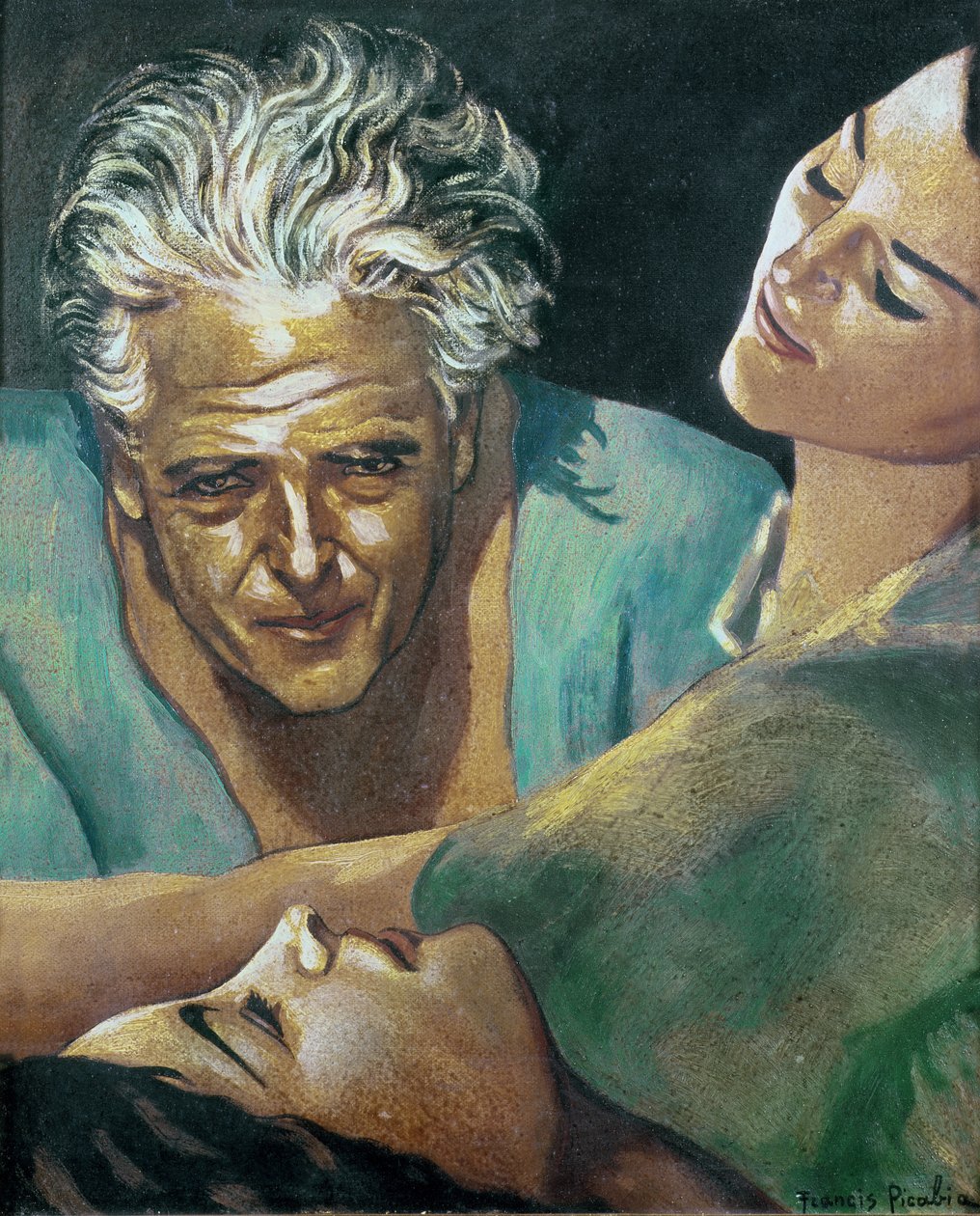 Självporträtt, ca 1940 (olja på duk) av Francis Picabia