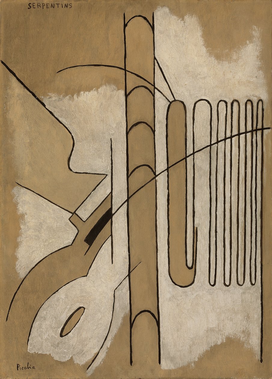 Serpentins, ca 1922 (olja på pannå) av Francis Picabia