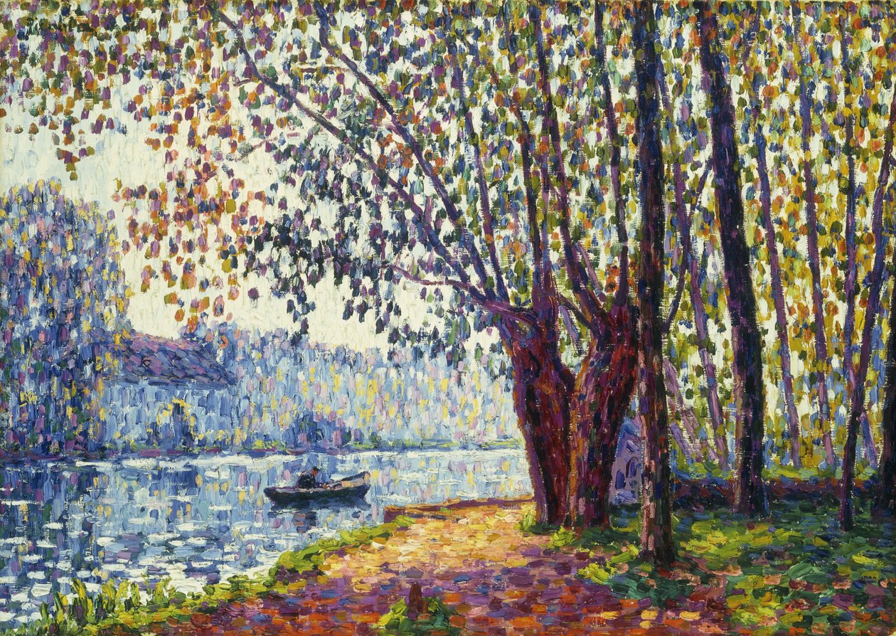 Solig morgon vid Loings stränder; Soleil du Matin au Bord du Loing av Francis Picabia