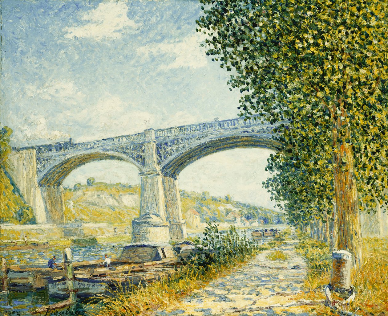 Järnvägsbron; Le Pont du Chemin de Fer a Moret av Francis Picabia