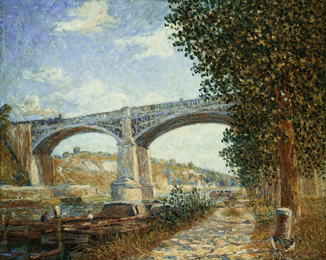 Järnvägsbron i Moret; Le Pont du Chemin de Fer a Moret av Francis Picabia