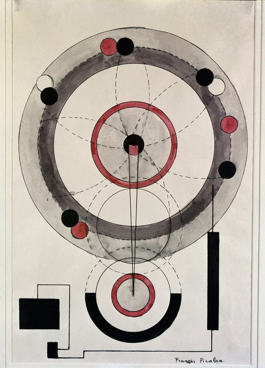 Utan titel (akvarell av Francis Picabia