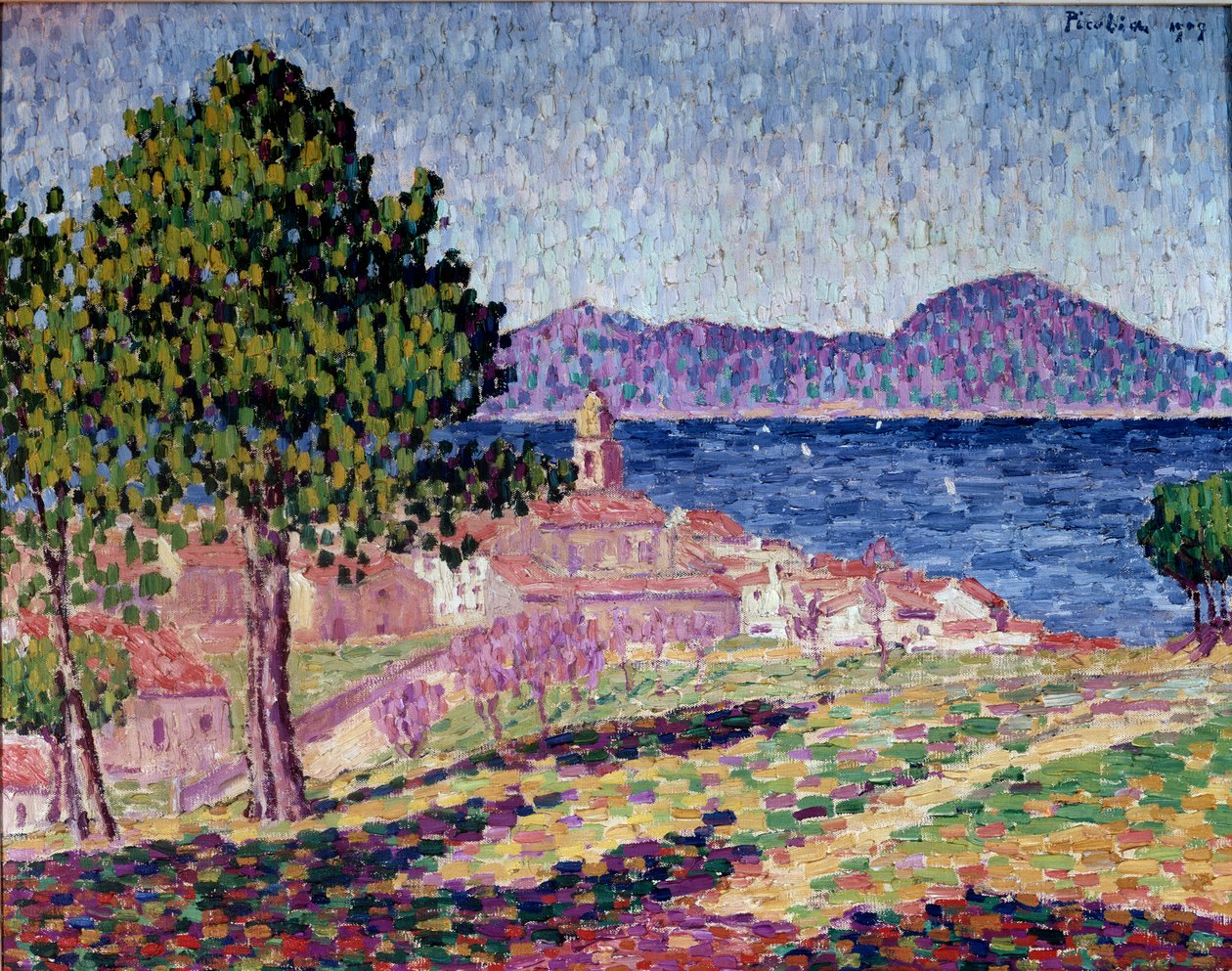 Utsikt över Saint Tropez, Citadellet av Francis Picabia