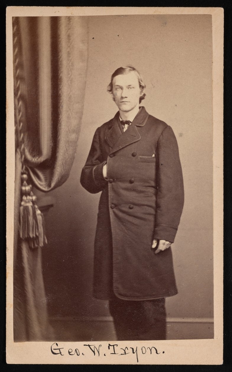 Porträtt av George Washington Tryon 1838-1888, cirka 1860-talet. av Francis S Keeler