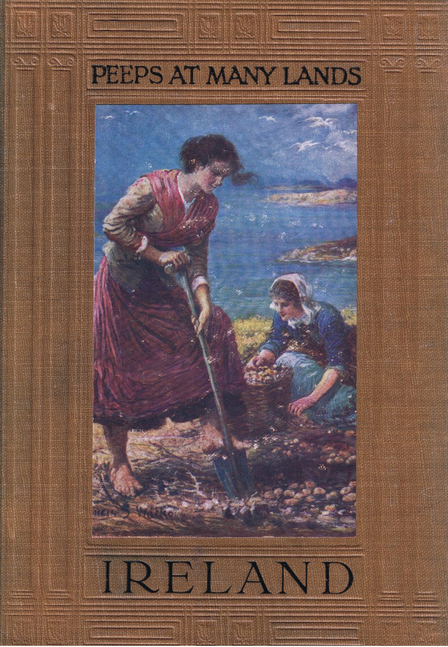 Framsidans design: gräva efter potatis, från Peeps at Many Lands: Ireland publicerad av Adams & Charles av Francis S. Walker