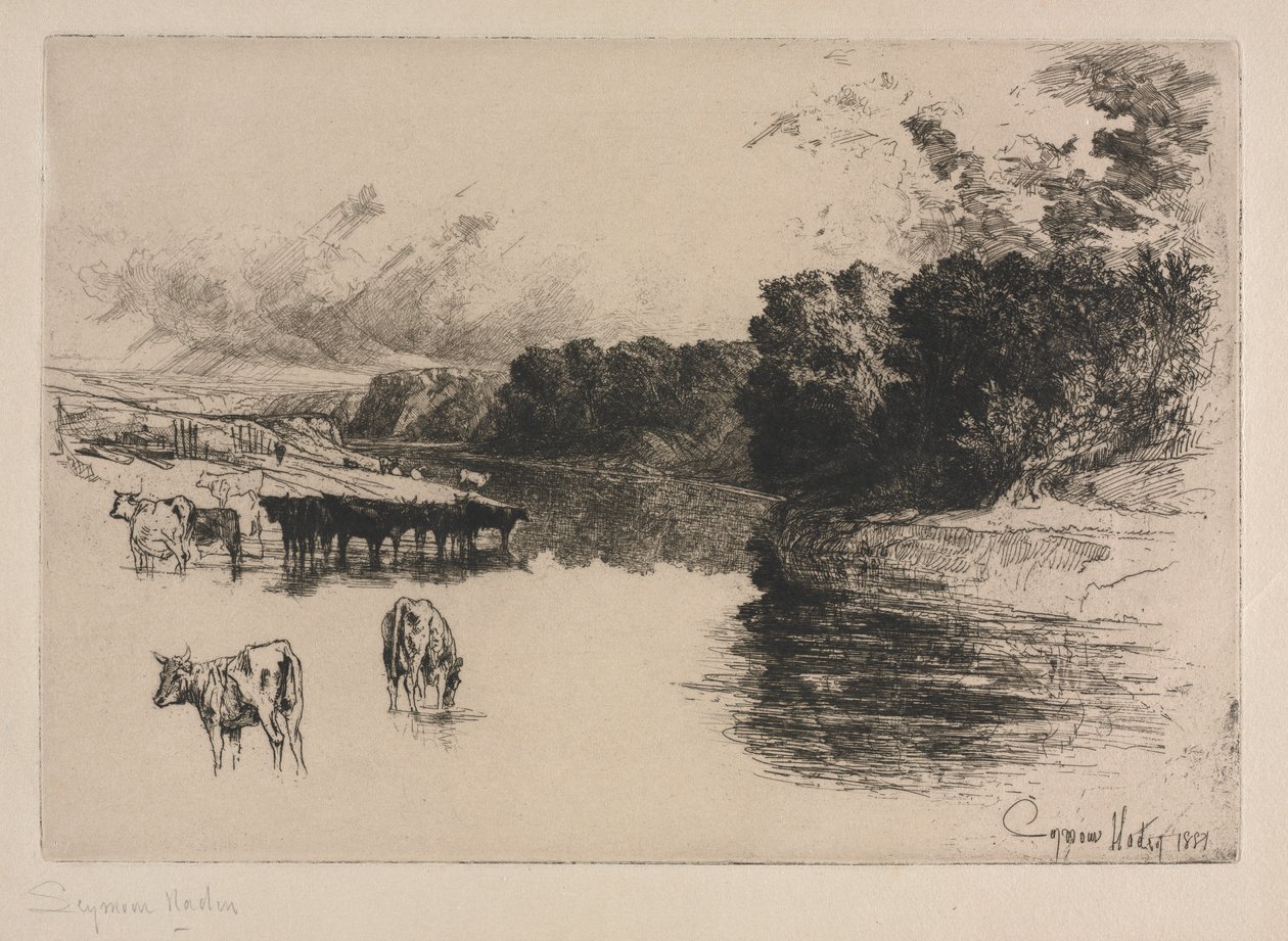 En flod i Lancashire av Francis Seymour Haden