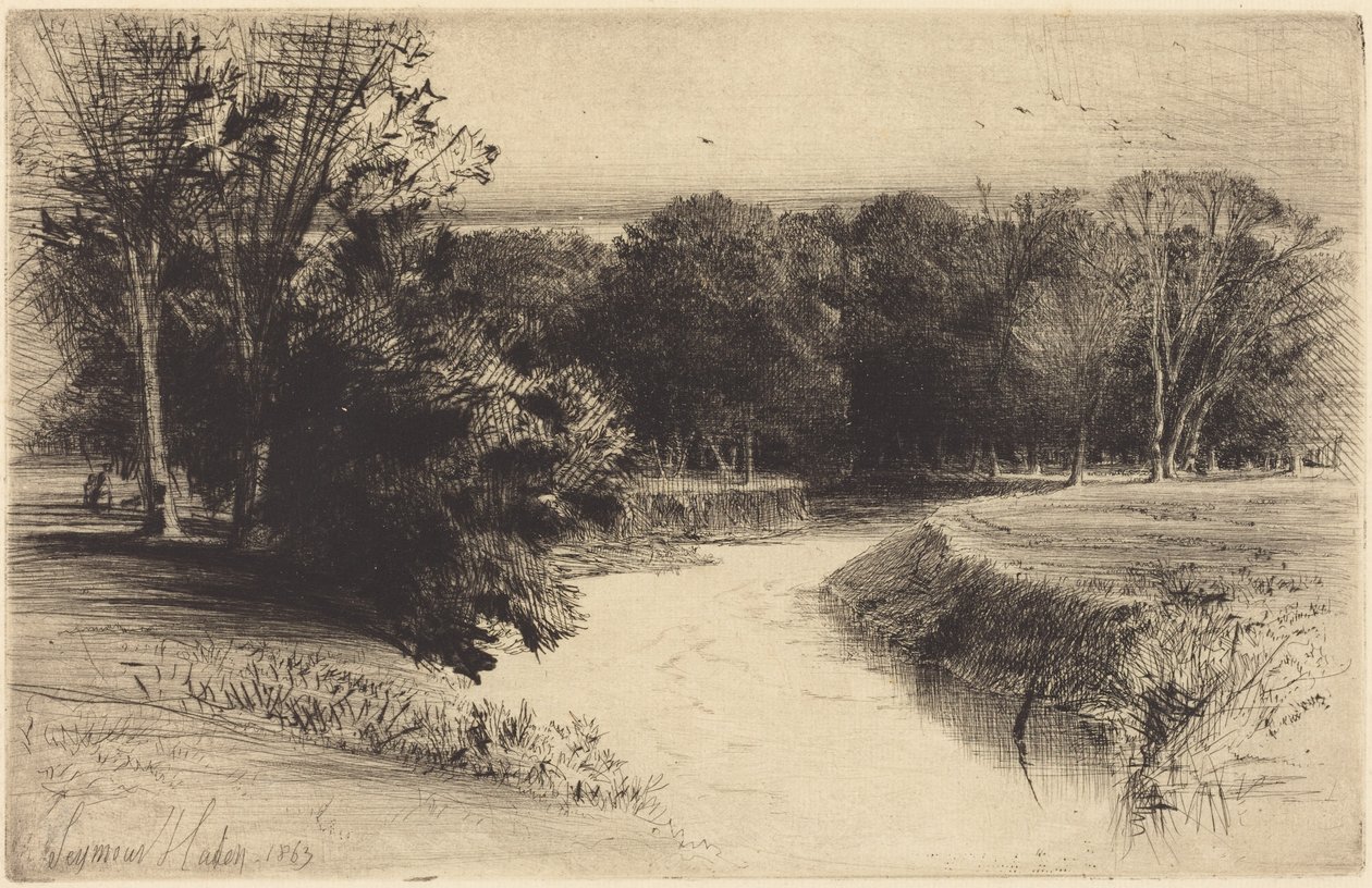 En solnedgång på Irland av Francis Seymour Haden