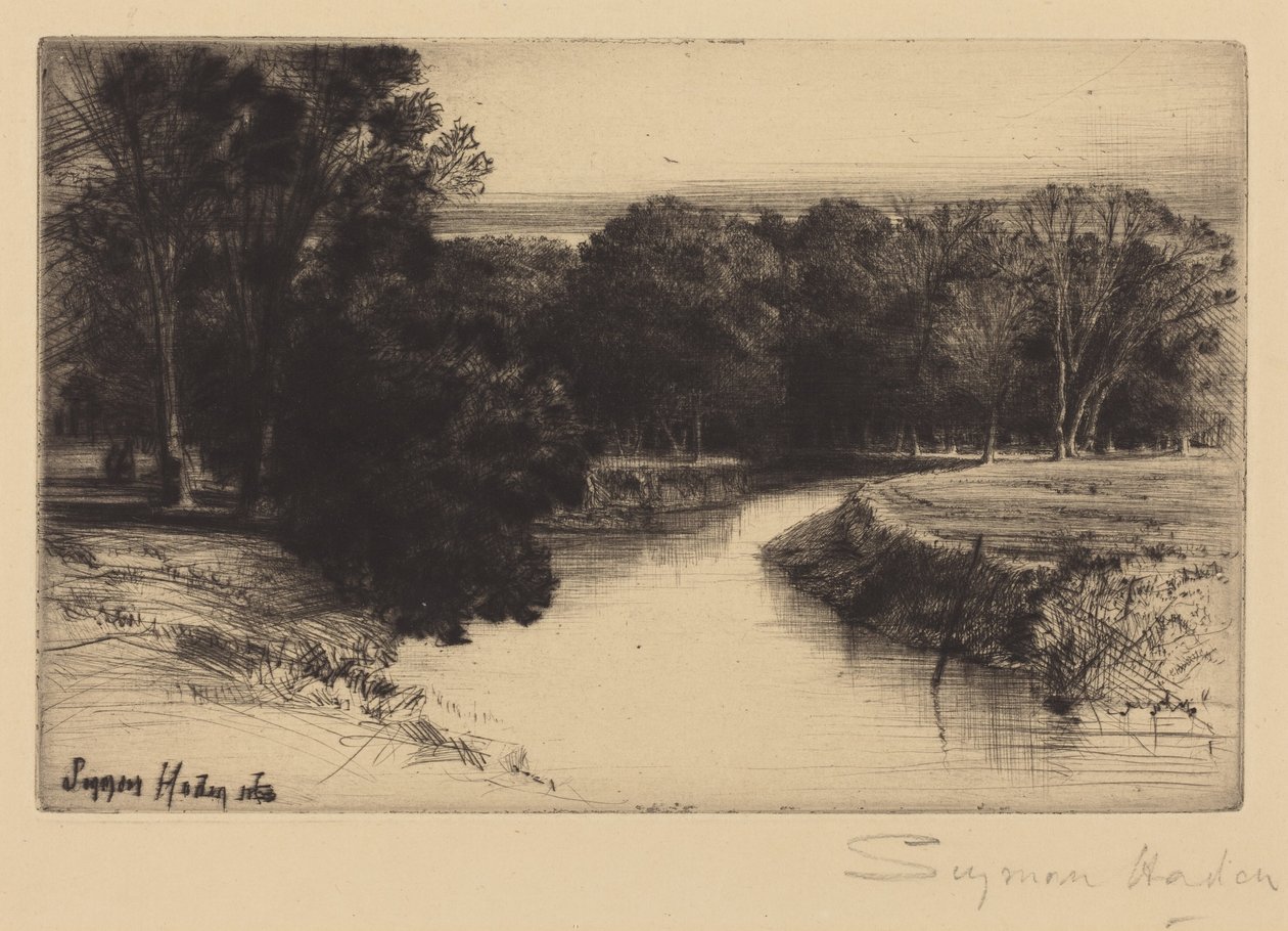 En solnedgång på Irland av Francis Seymour Haden