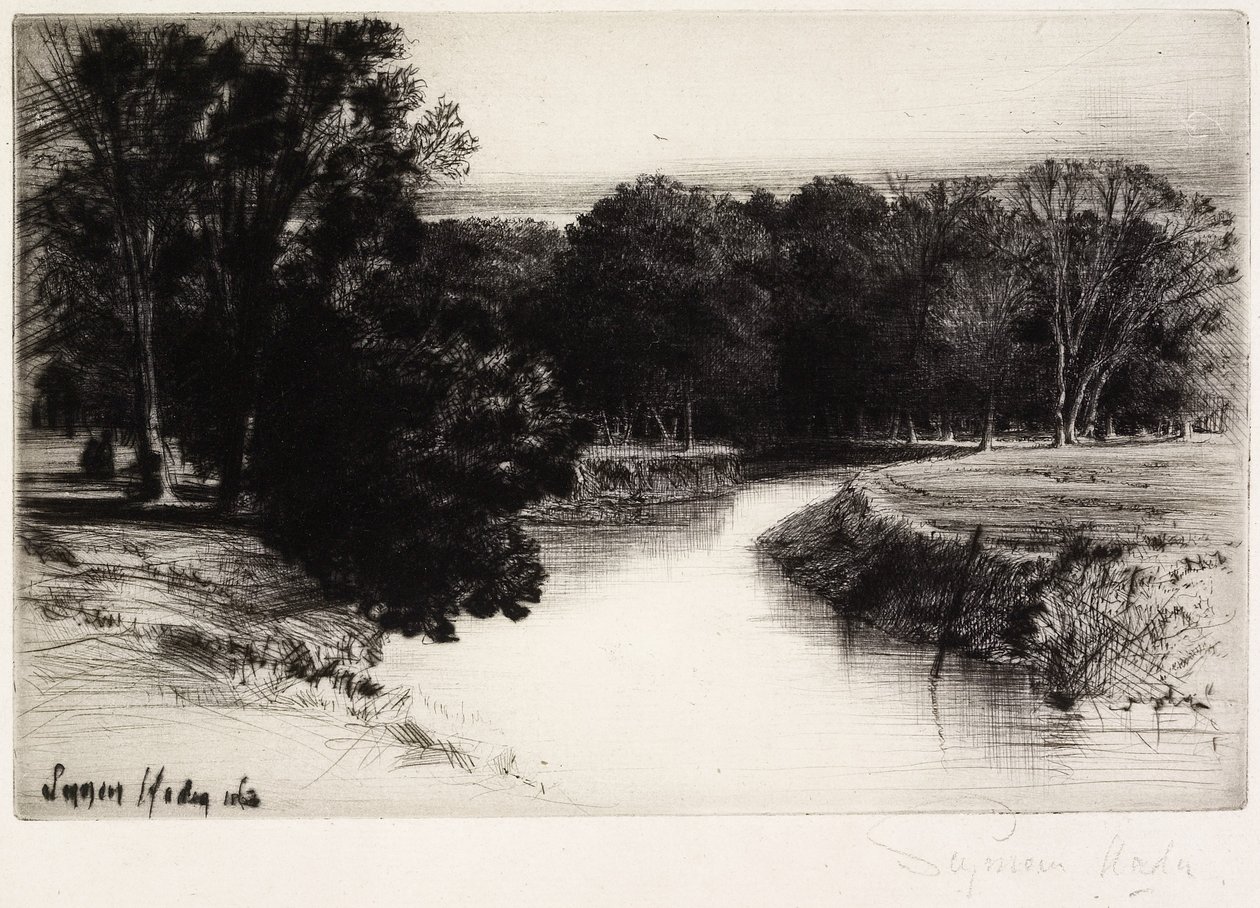 En solnedgång i Irland, 1863 av Francis Seymour Haden
