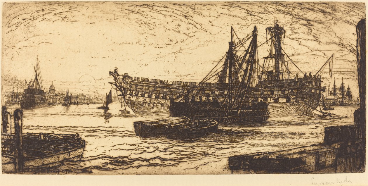 Upplösning av Agamemnon av Francis Seymour Haden