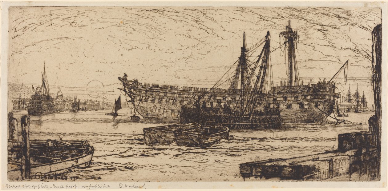 Upplösning av Agamemnon av Francis Seymour Haden