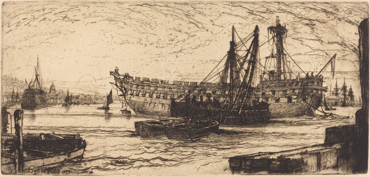 Upplösning av Agamemnon av Francis Seymour Haden
