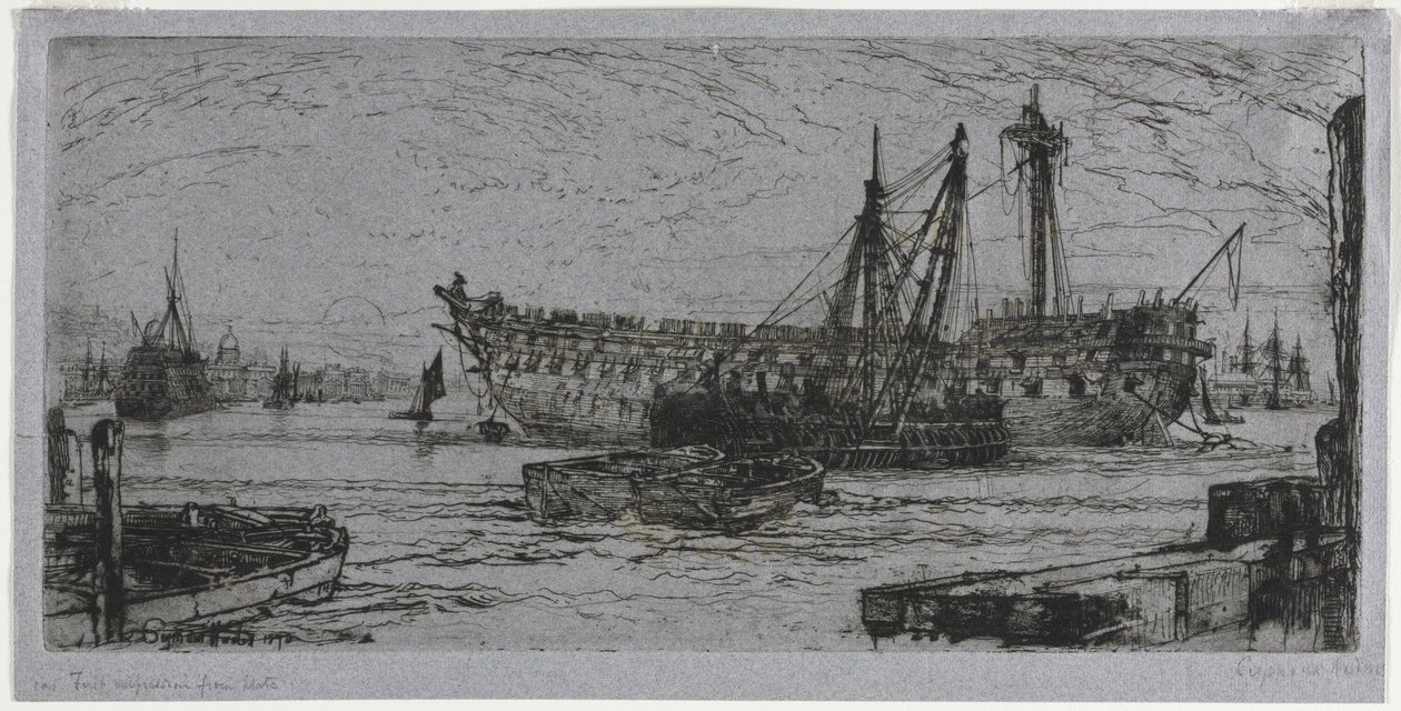 Upplösning av Agamemnon av Francis Seymour Haden