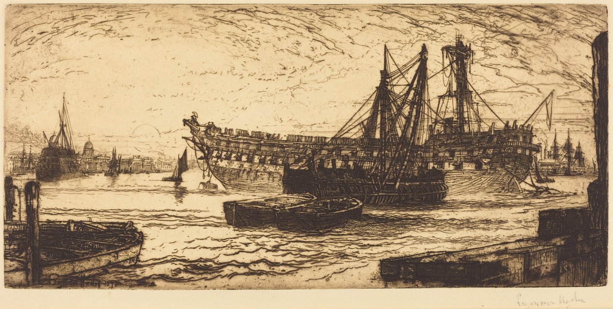 Skrotningen av Agamemnon av Francis Seymour Haden