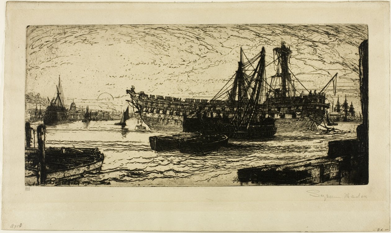 Breaking Up of the Agamemnon, nr 1 av Francis Seymour Haden