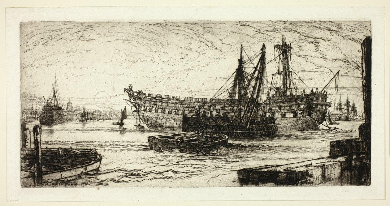 Breaking Up of the Agamemnon, nr 1 av Francis Seymour Haden