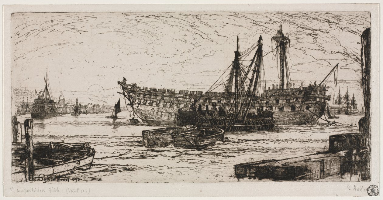 Upplösning av Agamemnon av Francis Seymour Haden