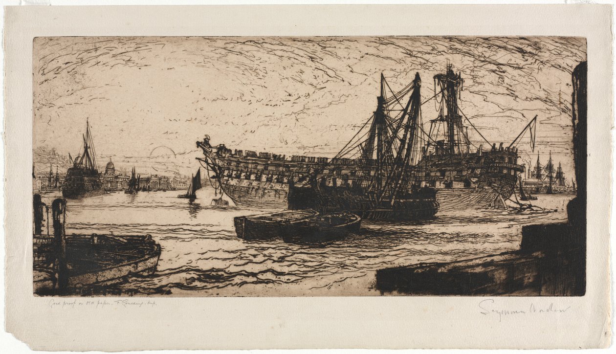 Upplösning av Agamemnon. av Francis Seymour Haden