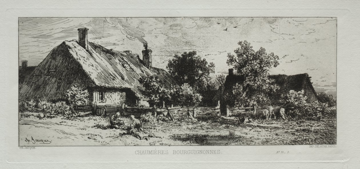 Burgundiska stugor av Francis Seymour Haden