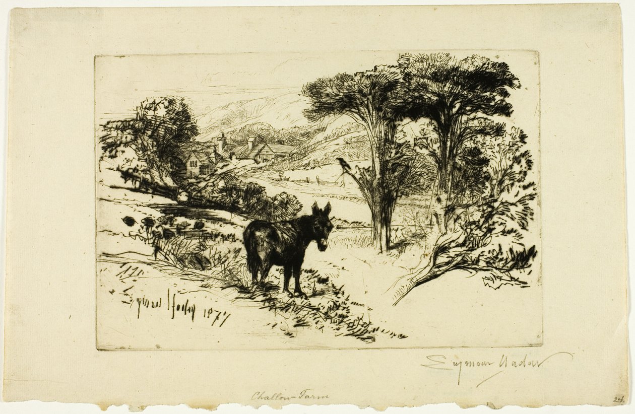 Challow Farm av Francis Seymour Haden