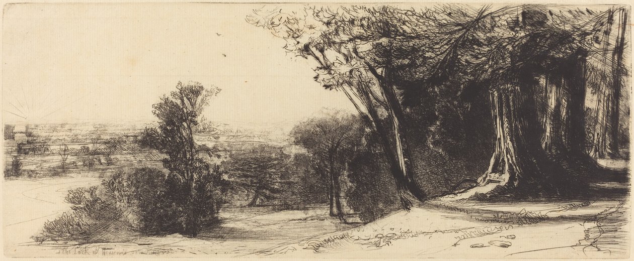 Tidig morgon - Richmond av Francis Seymour Haden