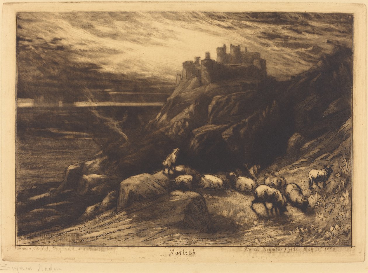 Harlech (nr 2) av Francis Seymour Haden