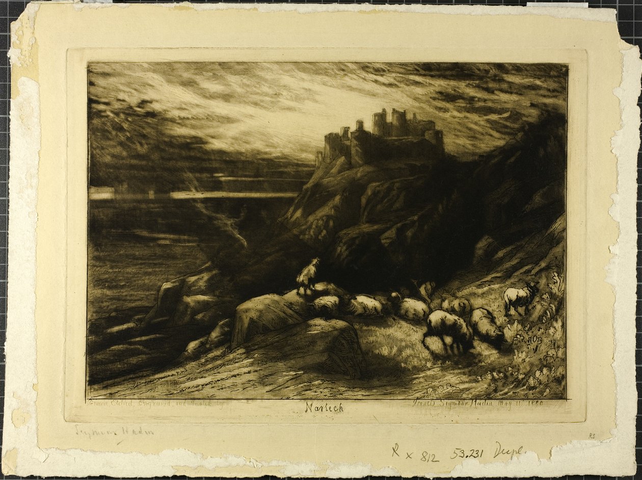 Harlech, nej. II av Francis Seymour Haden