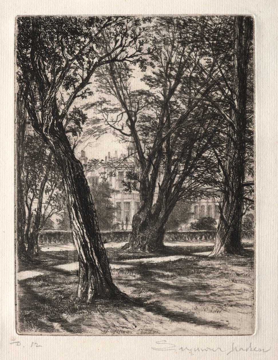 Kensington Gardens (den lilla plattan) av Francis Seymour Haden
