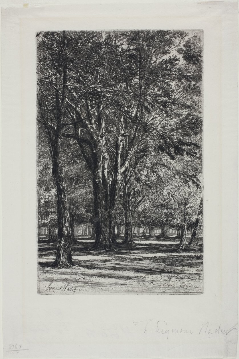 Kensington Gardens, nr II (stor tallrik) av Francis Seymour Haden
