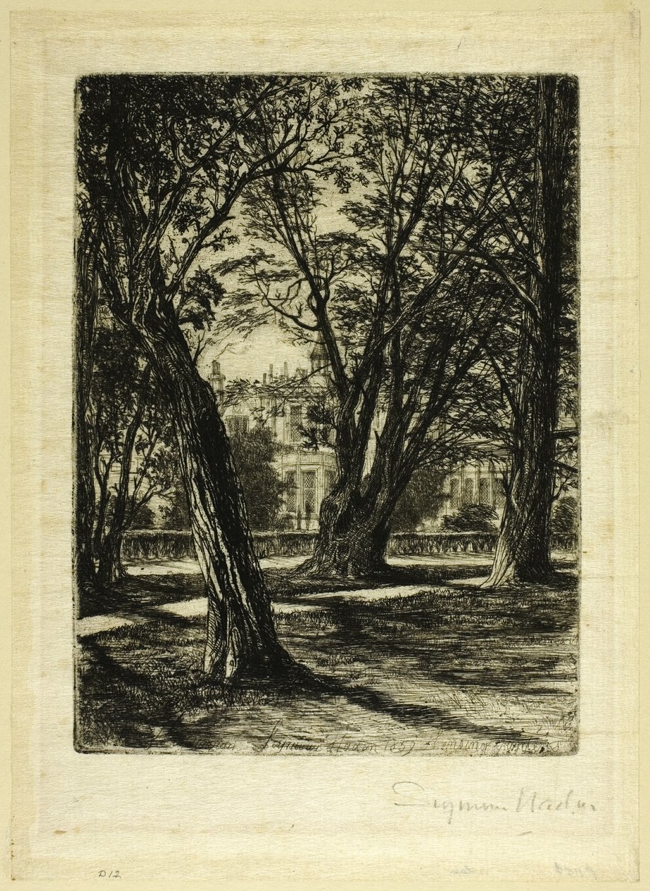 Kensington Gardens, nr. I (liten tallrik) av Francis Seymour Haden