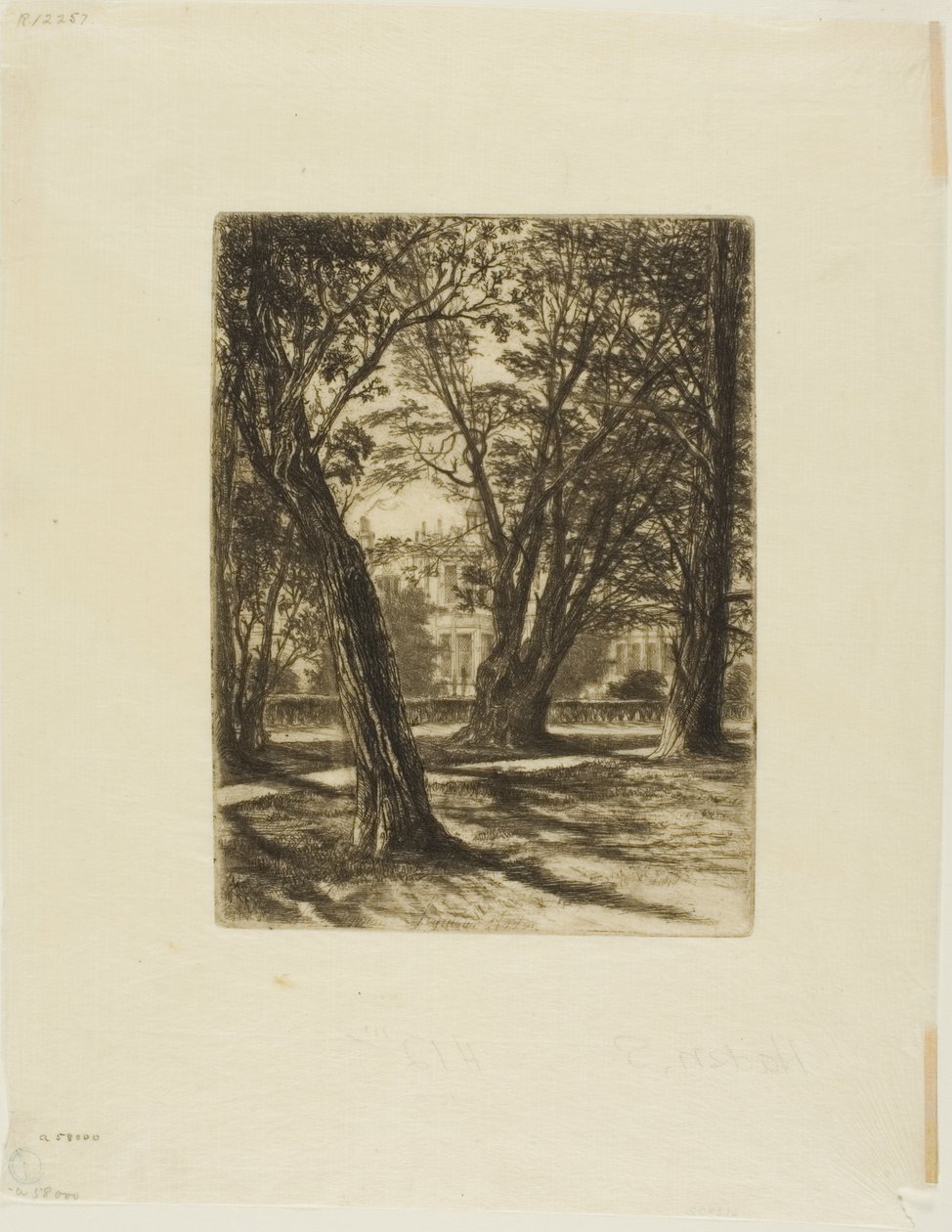 Kensington Gardens, nr. I (liten tallrik) av Francis Seymour Haden