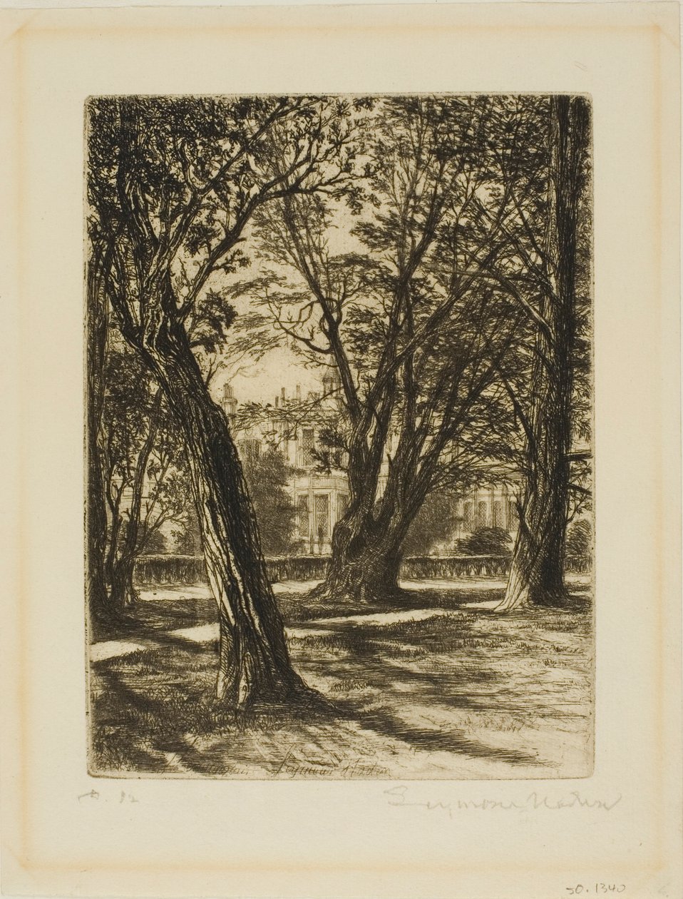 Kensington Gardens, nr. I (liten tallrik) av Francis Seymour Haden