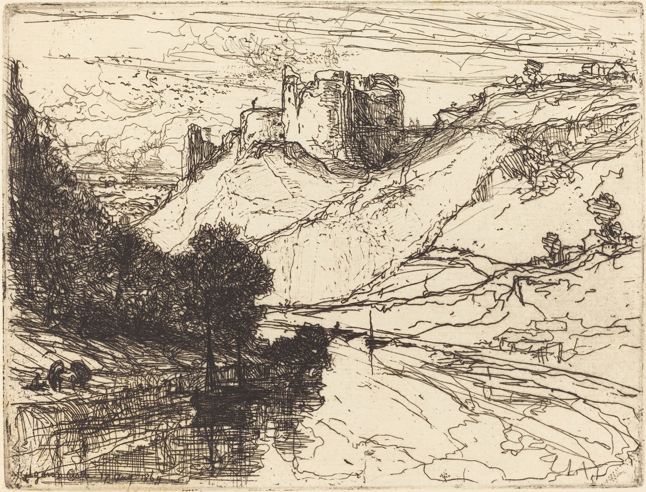 Kilgarens slott av Francis Seymour Haden