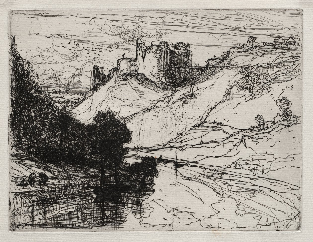 Kilgarens slott av Francis Seymour Haden