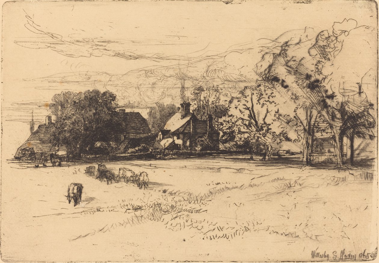 Gamla Willesley House av Francis Seymour Haden